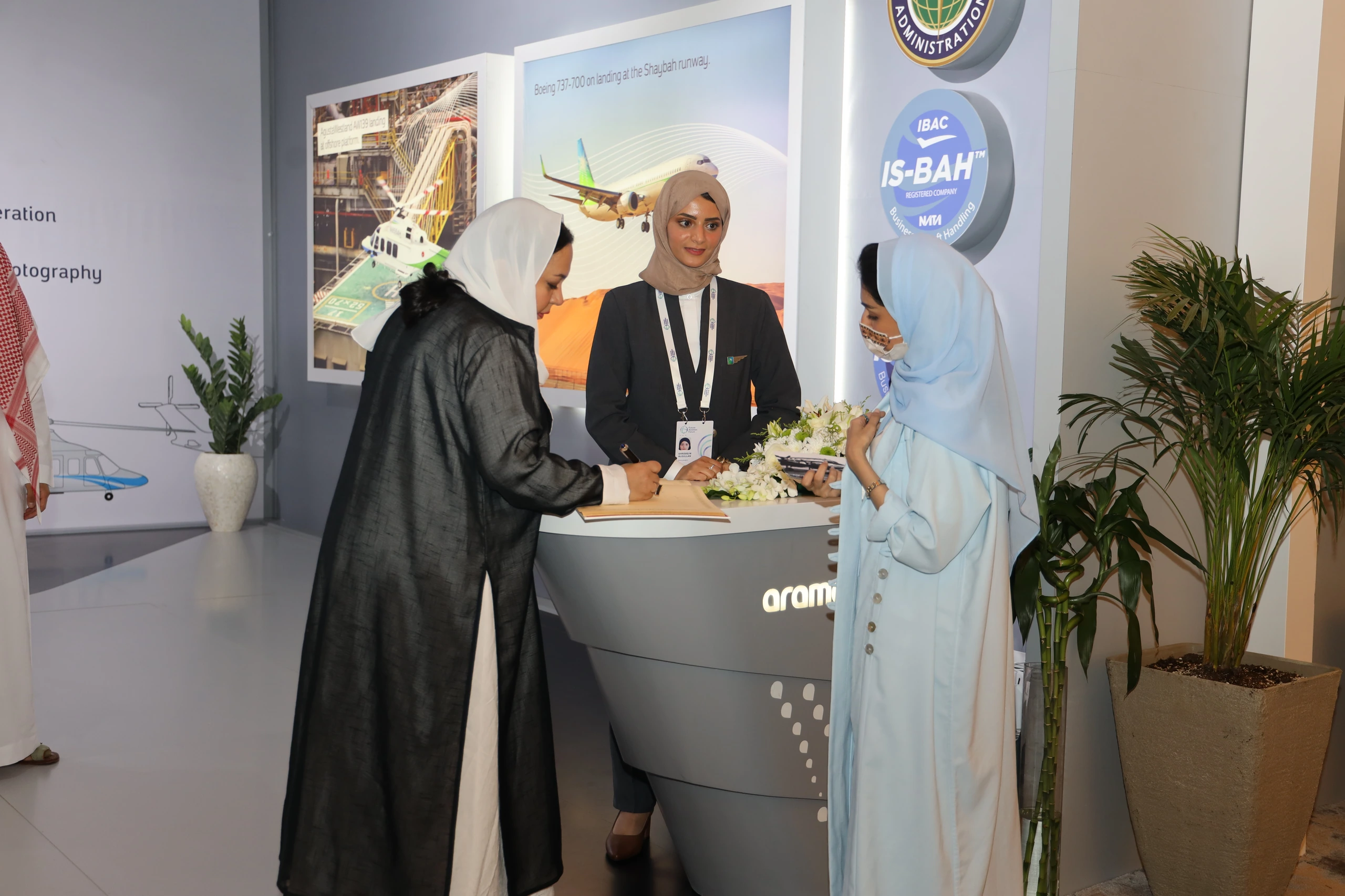 Aramco Booth in Future Aviation Forum
